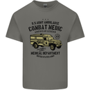Army Ambulance Military Paramedic Medic Mens Cotton T-Shirt Tee Top Charcoal