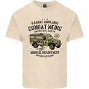 Army Ambulance Military Paramedic Medic Mens Cotton T-Shirt Tee Top Natural