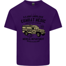 Army Ambulance Military Paramedic Medic Mens Cotton T-Shirt Tee Top Purple