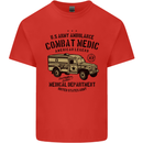 Army Ambulance Military Paramedic Medic Mens Cotton T-Shirt Tee Top Red