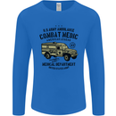 Army Ambulance Military Paramedic Medic Mens Long Sleeve T-Shirt Royal Blue