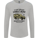 Army Ambulance Military Paramedic Medic Mens Long Sleeve T-Shirt Sports Grey