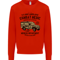 Army Ambulance Military Paramedic Medic Mens Sweatshirt Jumper Bright Red