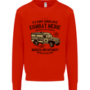 Army Ambulance Military Paramedic Medic Mens Sweatshirt Jumper Bright Red