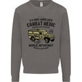 Army Ambulance Military Paramedic Medic Mens Sweatshirt Jumper Charcoal