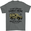 Army Ambulance Military Paramedic Medic Mens T-Shirt 100% Cotton Charcoal