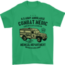 Army Ambulance Military Paramedic Medic Mens T-Shirt 100% Cotton Irish Green