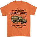Army Ambulance Military Paramedic Medic Mens T-Shirt 100% Cotton Orange