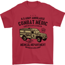 Army Ambulance Military Paramedic Medic Mens T-Shirt 100% Cotton Red