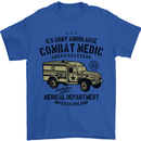 Army Ambulance Military Paramedic Medic Mens T-Shirt 100% Cotton Royal Blue