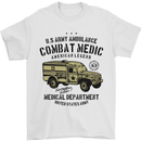 Army Ambulance Military Paramedic Medic Mens T-Shirt 100% Cotton White