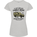 Army Ambulance Military Paramedic Medic Womens Petite Cut T-Shirt Sports Grey