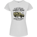 Army Ambulance Military Paramedic Medic Womens Petite Cut T-Shirt White