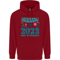Arriving 2023 New Baby Pregnancy Pregnant Childrens Kids Hoodie Red