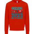 Arriving 2023 New Baby Pregnancy Pregnant Kids Sweatshirt Jumper Bright Red