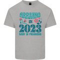Arriving 2023 New Baby Pregnancy Pregnant Kids T-Shirt Childrens Sports Grey