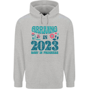 Arriving 2023 New Baby Pregnancy Pregnant Mens 80% Cotton Hoodie Sports Grey