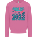 Arriving 2023 New Baby Pregnancy Pregnant Mens Sweatshirt Jumper Azalea