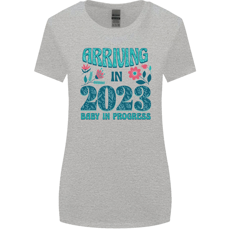 Arriving 2023 New Baby Pregnancy Pregnant Womens Wider Cut T-Shirt Sports Grey