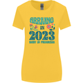 Arriving 2023 New Baby Pregnancy Pregnant Womens Wider Cut T-Shirt Yellow