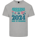 Arriving 2024 New Baby Pregnancy Pregnant Mens Cotton T-Shirt Tee Top Sports Grey