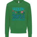 Arriving 2024 New Baby Pregnancy Pregnant Mens Sweatshirt Jumper Irish Green