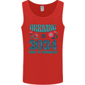 Arriving 2024 New Baby Pregnancy Pregnant Mens Vest Tank Top Red