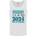 Arriving 2024 New Baby Pregnancy Pregnant Mens Vest Tank Top White