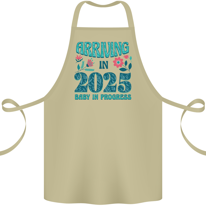 Arriving 2025 New Baby Pregnancy Pregnant Cotton Apron 100% Organic Khaki