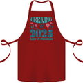 Arriving 2025 New Baby Pregnancy Pregnant Cotton Apron 100% Organic Maroon