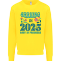 Arriving 2025 New Baby Pregnancy Pregnant Kids Sweatshirt Jumper Yellow