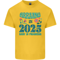 Arriving 2025 New Baby Pregnancy Pregnant Kids T-Shirt Childrens Yellow