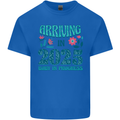 Arriving 2025 New Baby Pregnancy Pregnant Mens Cotton T-Shirt Tee Top Royal Blue