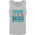 Arriving 2025 New Baby Pregnancy Pregnant Mens Vest Tank Top Sports Grey