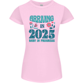 Arriving 2025 New Baby Pregnancy Pregnant Womens Petite Cut T-Shirt Light Pink