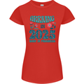 Arriving 2025 New Baby Pregnancy Pregnant Womens Petite Cut T-Shirt Red
