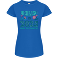 Arriving 2025 New Baby Pregnancy Pregnant Womens Petite Cut T-Shirt Royal Blue