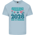 Arriving 2026 New Baby Pregnancy Pregnant Kids T-Shirt Childrens Light Blue