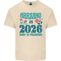 Arriving 2026 New Baby Pregnancy Pregnant Mens Cotton T-Shirt Tee Top Natural
