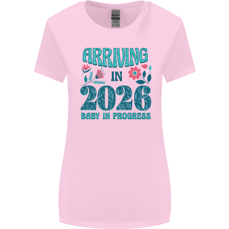 Arriving 2026 New Baby Pregnancy Pregnant Womens Wider Cut T-Shirt Light Pink