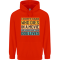 As Long as the Dog Lives Funny Movie Mens 80% Cotton Hoodie Bright Red