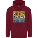 As Long as the Dog Lives Funny Movie Mens 80% Cotton Hoodie Maroon