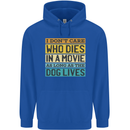 As Long as the Dog Lives Funny Movie Mens 80% Cotton Hoodie Royal Blue