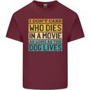 As Long as the Dog Lives Funny Movie Mens Cotton T-Shirt Tee Top Maroon