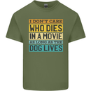 As Long as the Dog Lives Funny Movie Mens Cotton T-Shirt Tee Top Military Green
