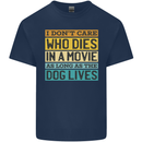 As Long as the Dog Lives Funny Movie Mens Cotton T-Shirt Tee Top Navy Blue