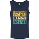 As Long as the Dog Lives Funny Movie Mens Vest Tank Top Navy Blue