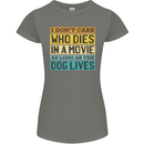 As Long as the Dog Lives Funny Movie Womens Petite Cut T-Shirt Charcoal