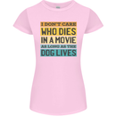 As Long as the Dog Lives Funny Movie Womens Petite Cut T-Shirt Light Pink