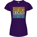 As Long as the Dog Lives Funny Movie Womens Petite Cut T-Shirt Purple